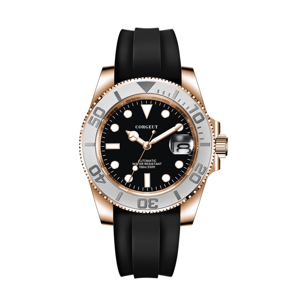 Corgeut 6001G Rubber Automatic Watch - view 10