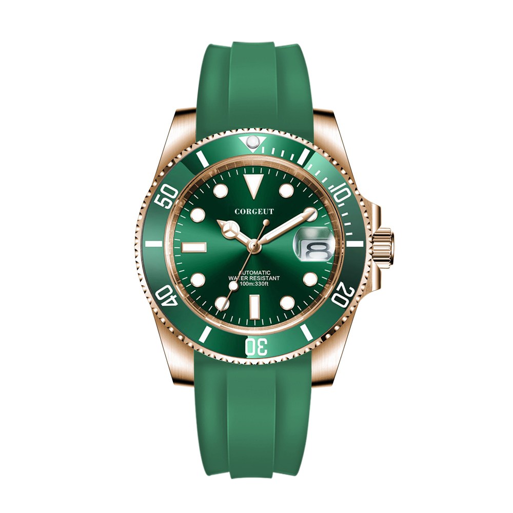 Corgeut 6001G Rubber Automatic Watch - view 14