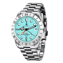 Corgeut 6005 Steel Steel Bracelet Automatic Watch