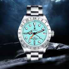 Corgeut 6005 Steel Steel Bracelet Automatic Watch