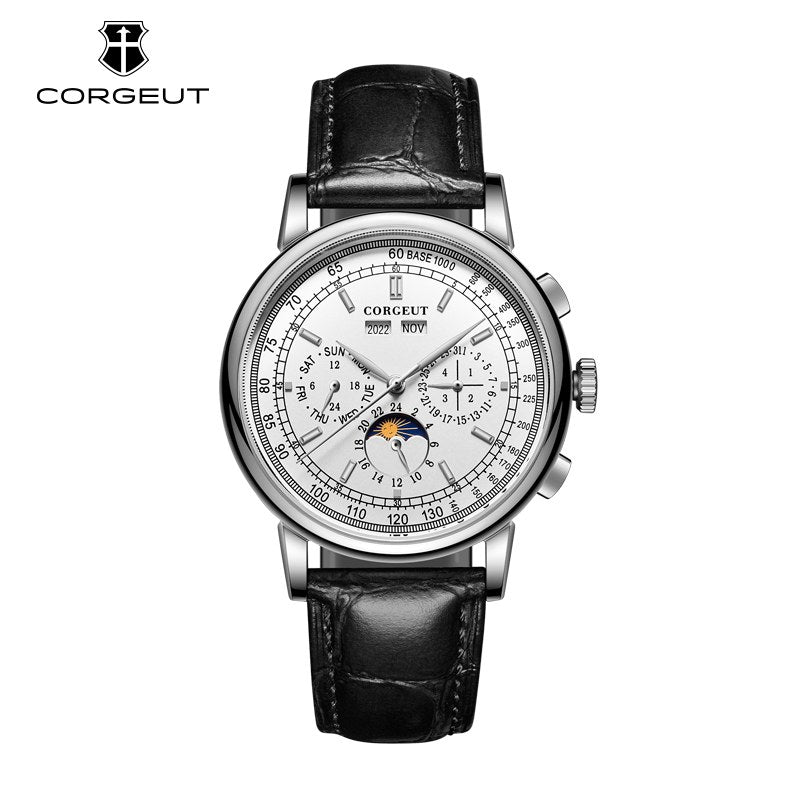 Corgeut 6016 Multifunction Automatic Watch - front view