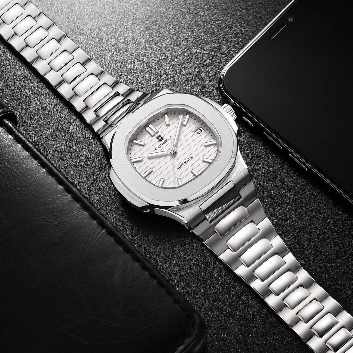 Corgeut 6017 Slim Diver Automatic Watch - view 20