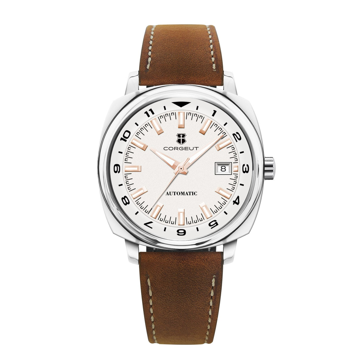 Corgeut 6018 Cushion Automatic Watch - front view