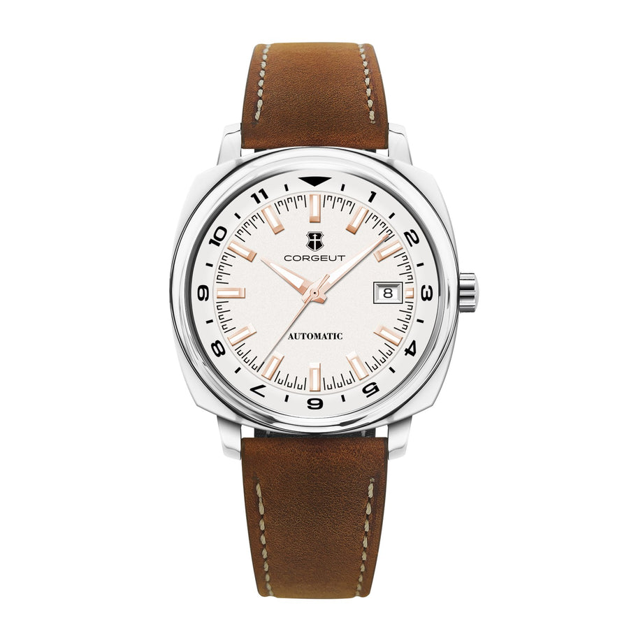 Corgeut 6018 Cushion Automatic Watch - front view