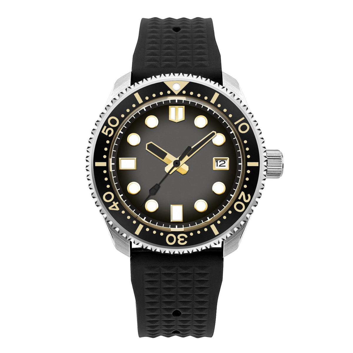 Corgeut 6021 Diver Automatic Watch - front view