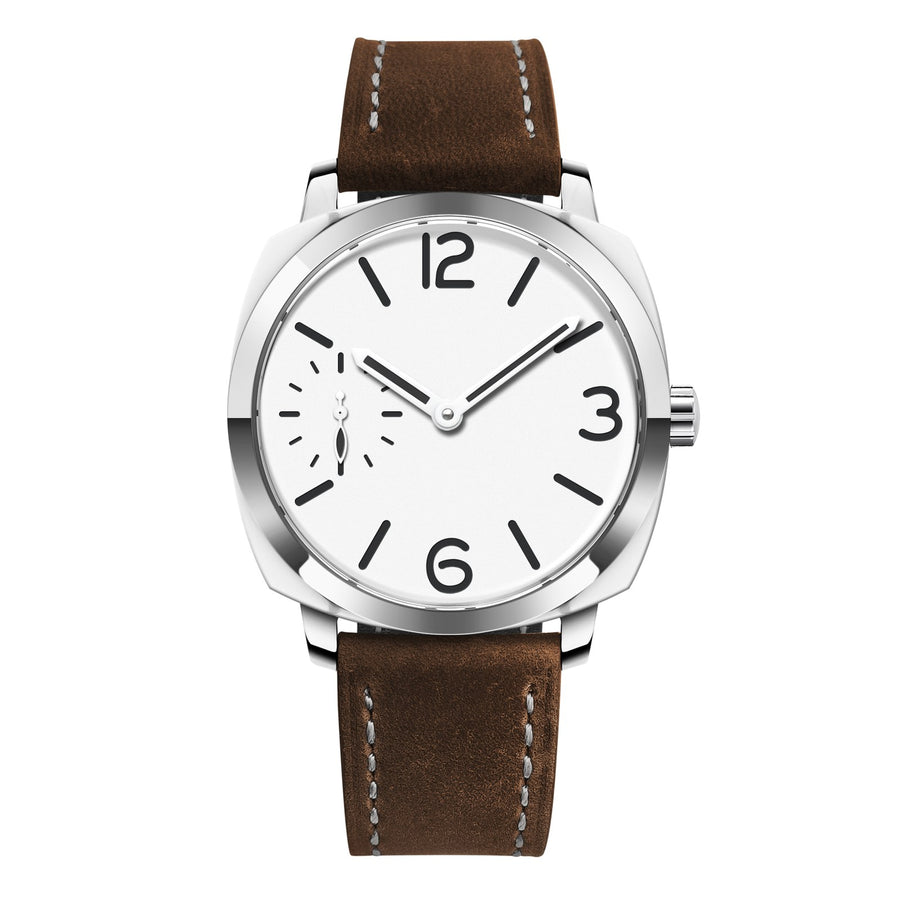 Corgeut 6029 Cushion Small Seconds Hand-Wound Mechanical Watch - front view