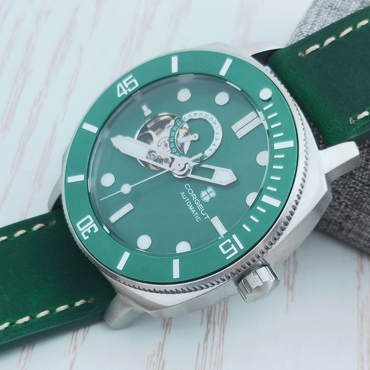 Corgeut 6030 Open-Heart Diver Automatic Watch - view 18