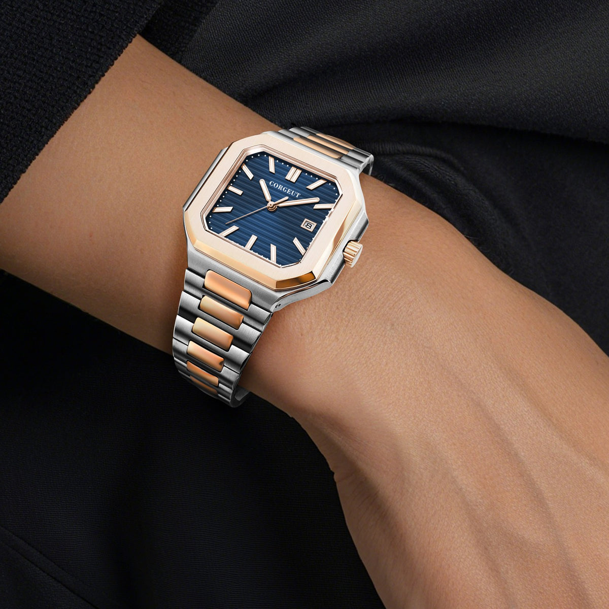 Corgeut 6032 Square Automatic Watch - view 17