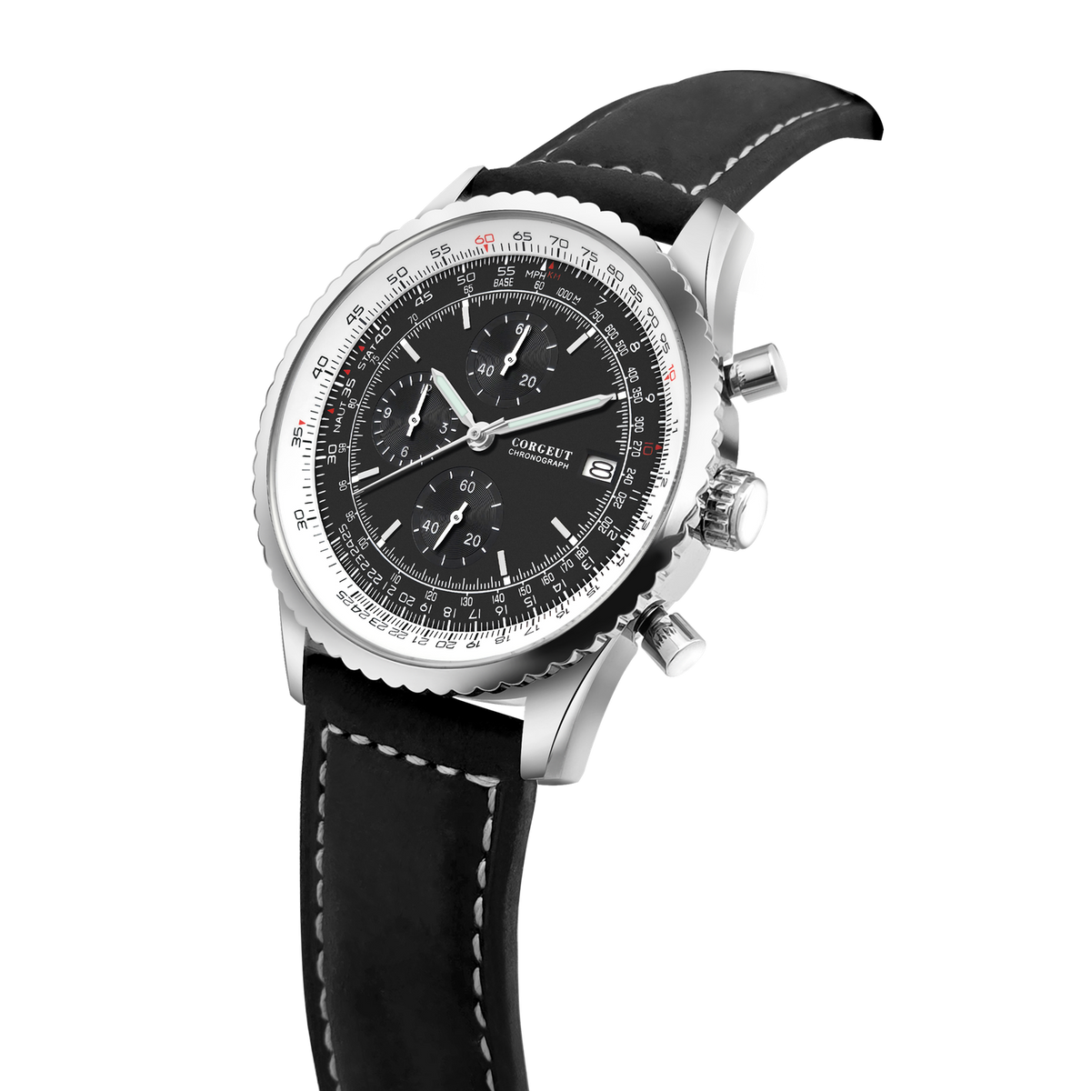 Corgeut 9001 Chronograph Quartz Watch - view 6