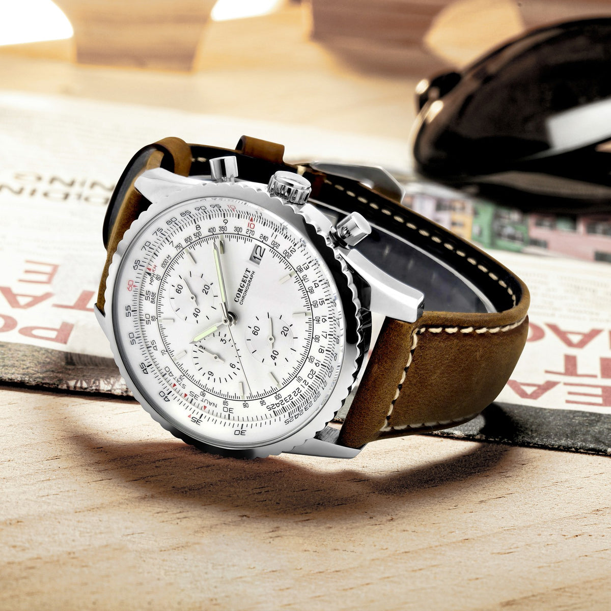 Corgeut 9001 Chronograph Quartz Watch - view 11