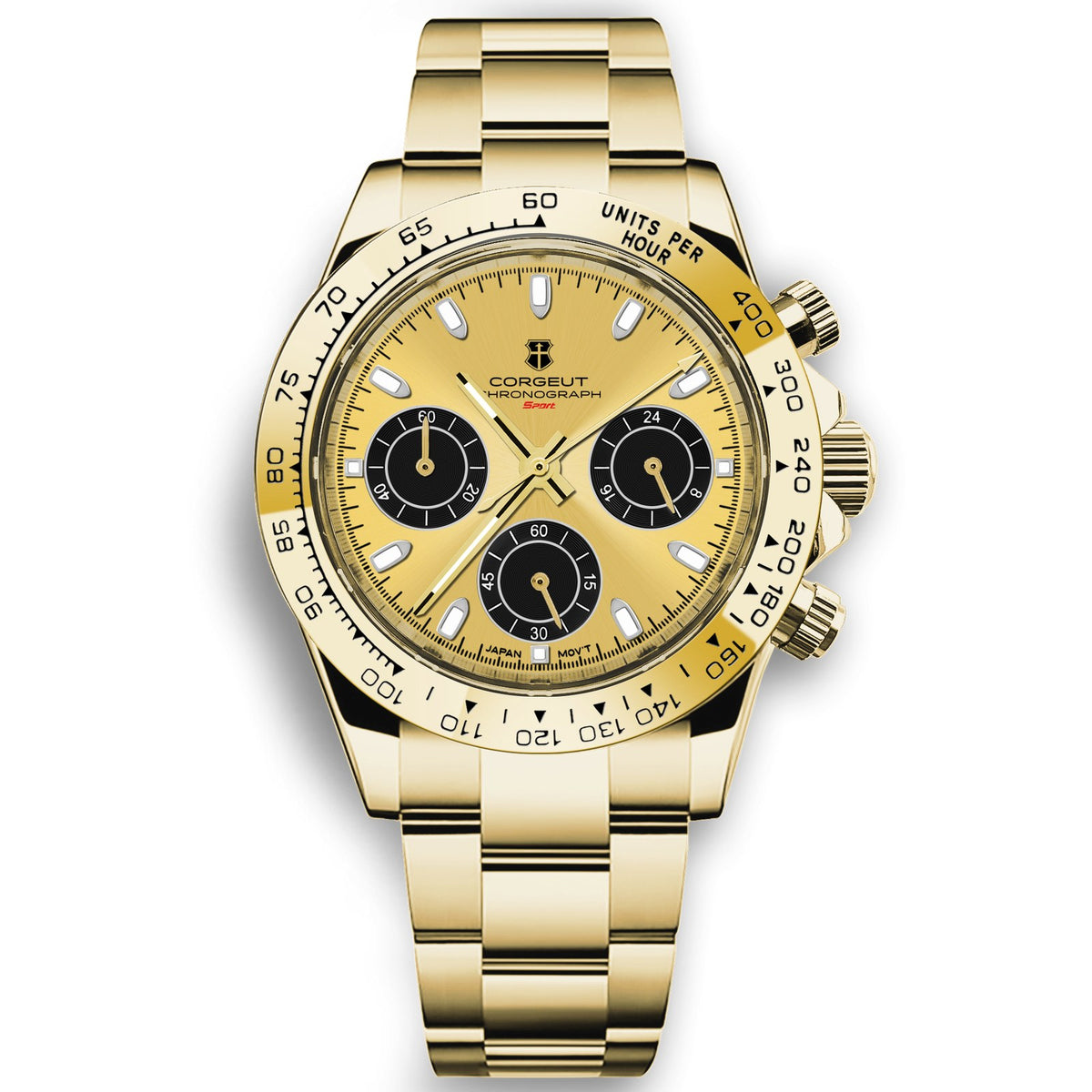 Corgeut 9002 Daytona Chronograph Quartz Watch - view 9