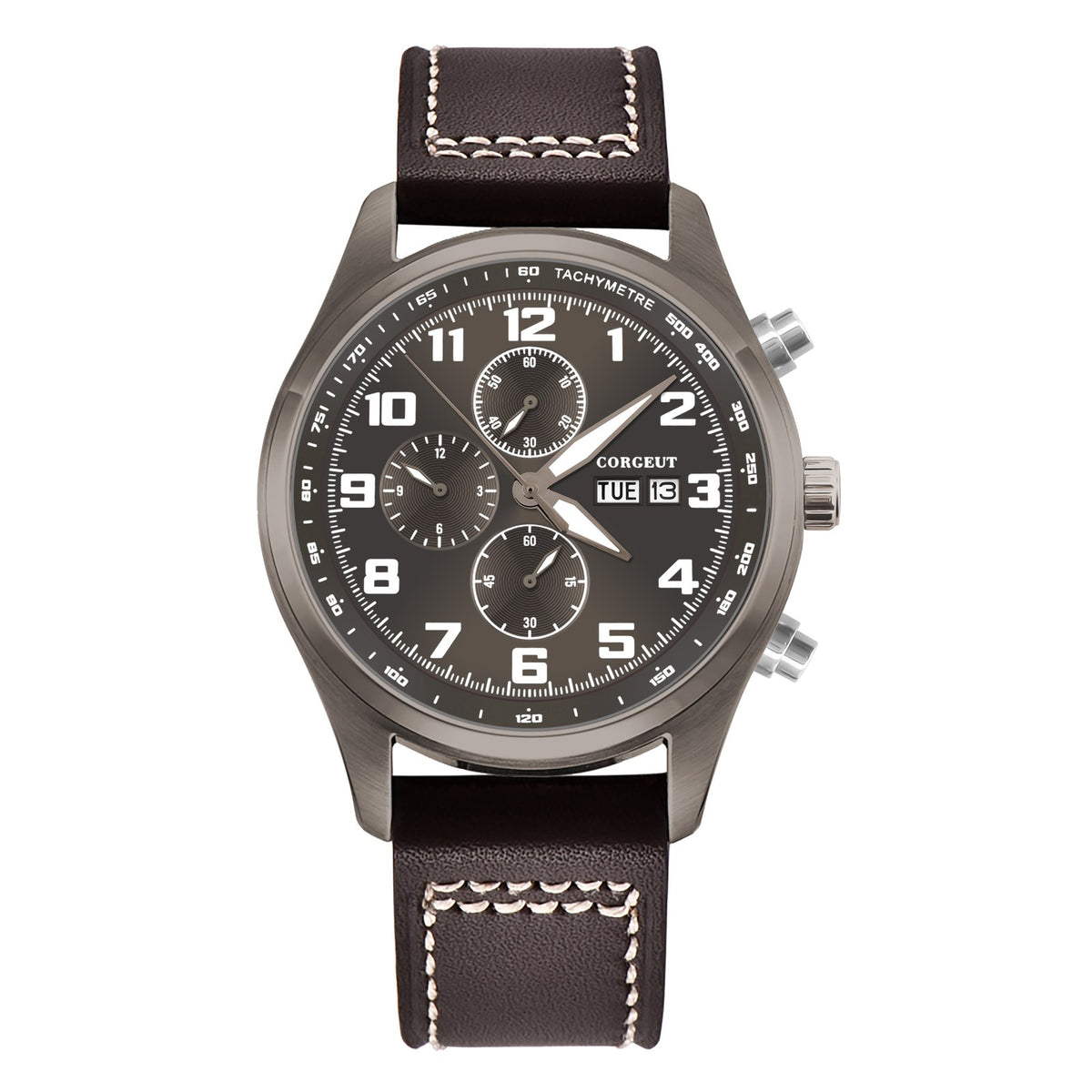Corgeut 9003 Chronograph Quartz Watch - view 6