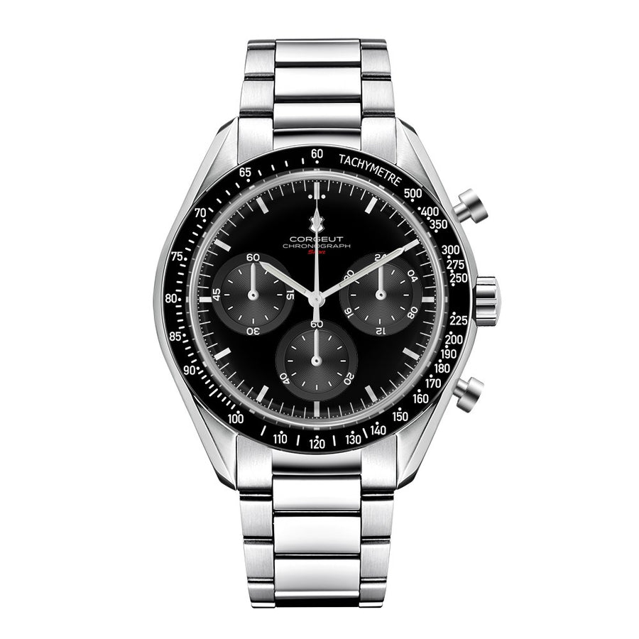 Corgeut 9005 Chronograph Quartz Watch - front view