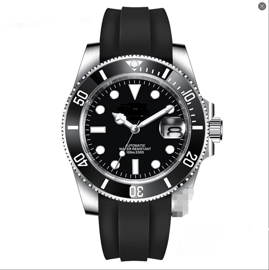 Corgeut 6001G Steel Leather Automatic Watch