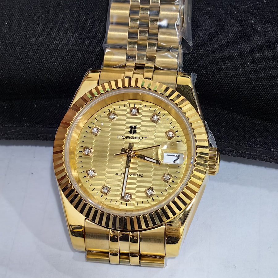 Corgeut 6002G Gold Jubilee Automatic Watch