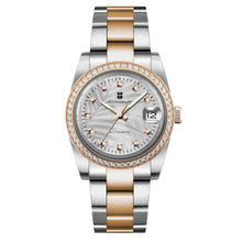 Corgeut 6002G Two-Tone Rose Matte Leather Automatic Watch