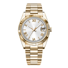 Corgeut 6002G Gold Fluted Bezel President Automatic Watch