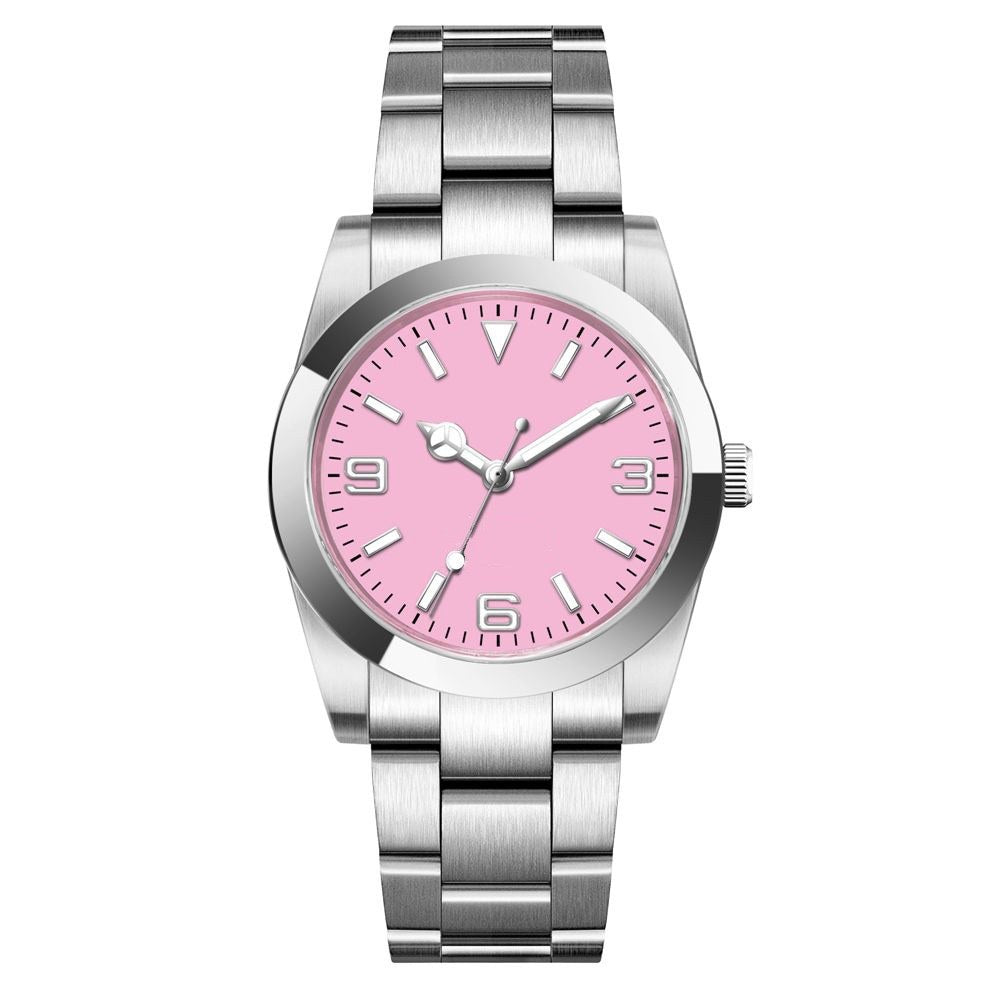 Corgeut 6002G Steel Slanted Bezel Matte Leather Automatic