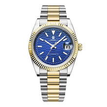 Corgeut 6002L Two-Tone Gold Leather Automatic Watch