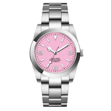 Corgeut 6002L Steel Slanted Bezel Matte Leather Automatic