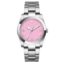 Corgeut 6002L Steel Slanted Bezel Matte Leather Automatic