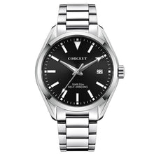 Corgeut 6010 Polished Steel Bracelet Automatic Silver Nails & Steel Hands