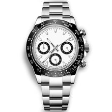 Corgeut 9002 Steel Black Bezel Steel Bracelet Quartz Watch